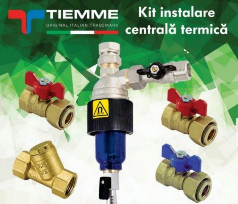 Blank Controversial Hello Kit pentru instalare centrala termica TIEMME cu filtru magnetic T-MAG