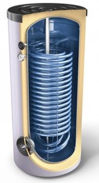 Boiler Indirect cu o Serpentina Marita (1.7 m2) pentru Pompa de Caldura TESY EV 2x10 S 160 60 HP - 160 litri. Poza 6149