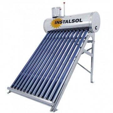 Panou solar nepresurizat INSTALSOL 15 tuburi vidate cu boiler 150 L, suport fixare si rezervor flotor. Poza 7375