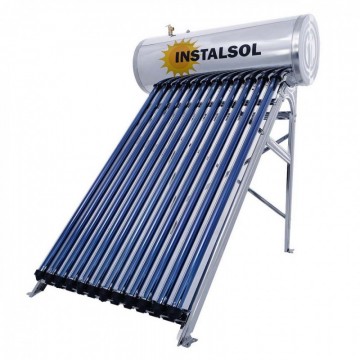 Panou solar presurizat INSTALSOL 12 tuburi vidate Heat Pipe cu boiler 120 L si suport fixare. Poza 7380